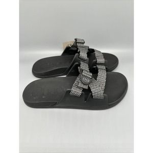 Chaco Chillos Slide Black/Grey Comfort Sandal JCH108445 Men's‎ US Sz 12